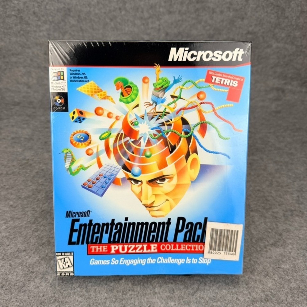 NEW SEALED - Microsoft Entertainment Pack 1997 The Puzzle Collection PC Windows